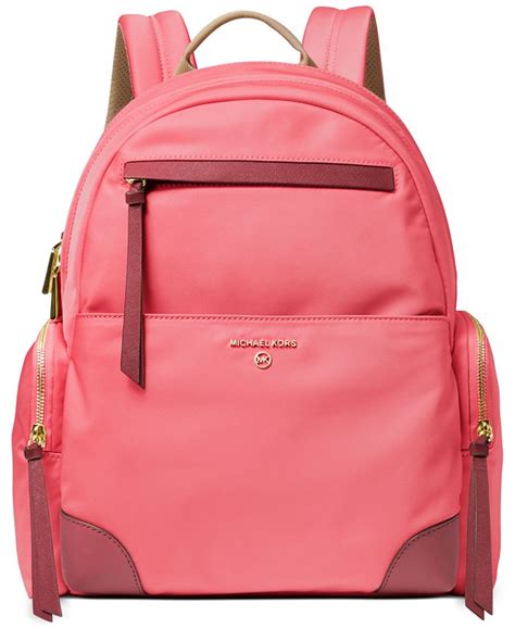 michael kors nylon backpack red